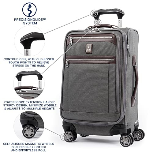 Travelpro Platinum Elite Softside Expandable 8 Wheel Spinner Suitcase