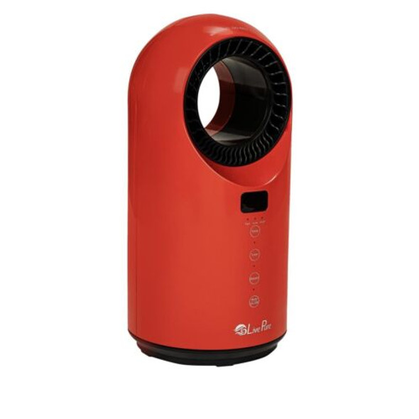 LivePure Turbine Vortex Auto-Duster Heater LP2000HTR - Red