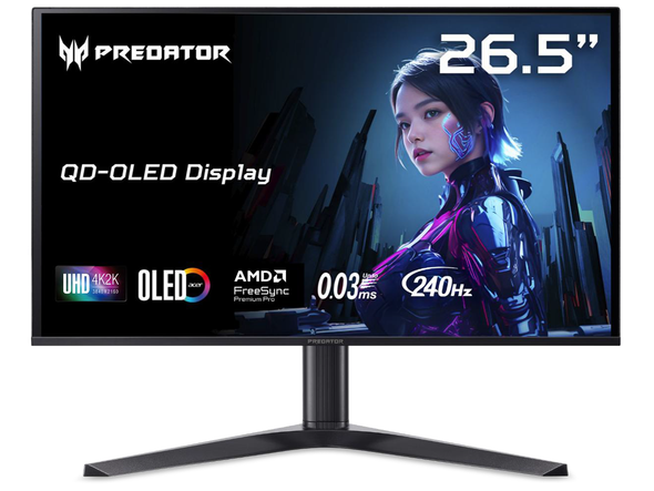 Acer Predator 27 inch UHD 4K 240Hz AMD FreeSync Premium Pro & G-Sync Compatible