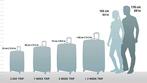 Rockland Melbourne Hardside Expandable Spinner Wheel Luggage, 20" - Charcoal New