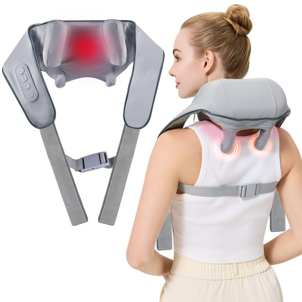 MGFDGET 4D WIRELESS DEEP TISSUE KNEADING HEATING FUNCTION - GRAY