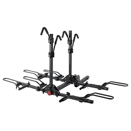 YOUNG ELECTRIC YOUNG 4-BIKE RACK HITCH MOUNT PLATFORM CARRIER 10104105 - BLACK