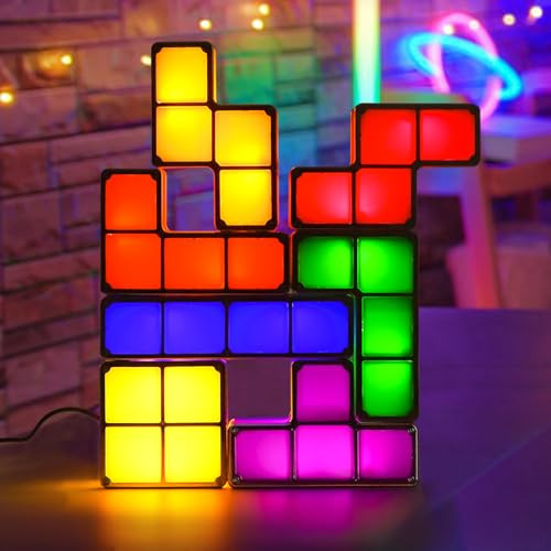 AVEKI TANGRAM STACKABLE NIGHT LIGHT AVEKI LED 7 COLORS C2501 - MULTICOLOR