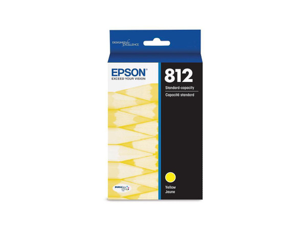 Epson T812420S (T812) DURABrite Ultra Ink, 300 Page-Yield, Yellow