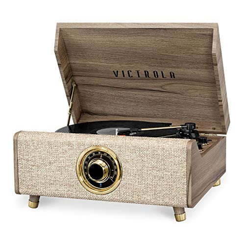 Victrola Highland 4-in-1 Bluetooth Record Player with Speakers - Walnut