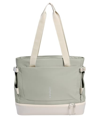 STANLEY VITALIZE TOTE GYM WORK TRAVEL BAG LAPTOP SLEEVE SAGE GRAY New