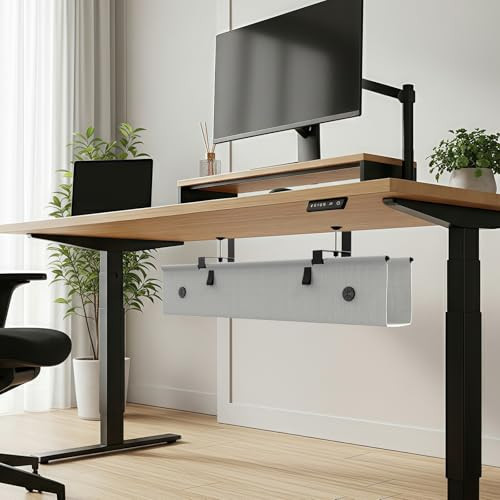 KIGJU UNDER DESK CABLE MANAGEMENT TRAY 30" CORD ORGANIZER LXQ-03 - GREY
