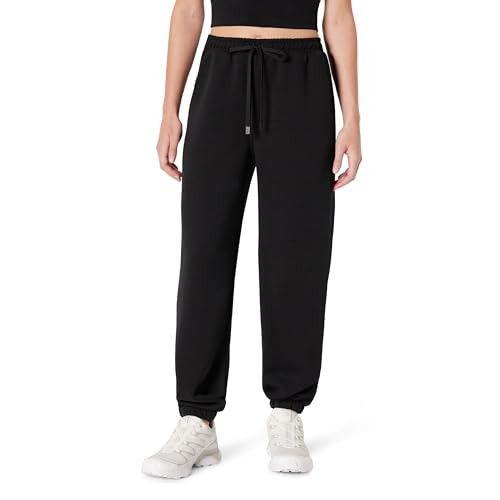 AMAZON ESSENTIALS WOMEN'S  ATHLETIC LOSE FIT WORKOUT GYM PANTS BLACK SIZE: XL New