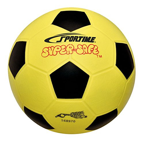 BALLS R US CO LTD SPORTIME SUPER-SAFE 8 IN SOCCER BALL 009554 YELLOW - YELLOW New