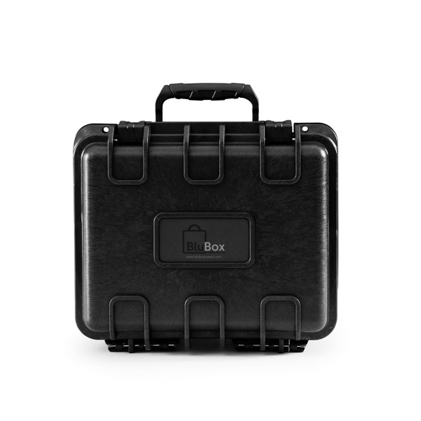 BLUBOX RUGGED WATERPROOF CARRY CASE 107, 10.6″ X 9.1″ X 7.1" INTERIOR - BLACK