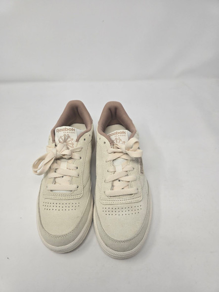 REEBOK WOMENS CLUB C 85 - SIZE: WOMEN 7 - SAND/BROWN/RED