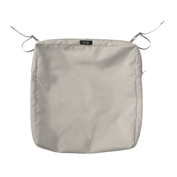 CLASSIC ACCESSORIES RAVENNA WATER-RESISTANT 19 X 19 X 3 INCH SQUARE - MUSHROOM