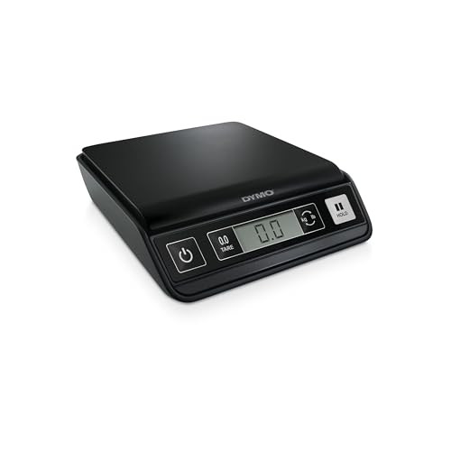 DYMO DIGITAL POSTAL SCALE, 5-POUND CAPACITY SHIPPING WEIGHING MAIL - BLACK