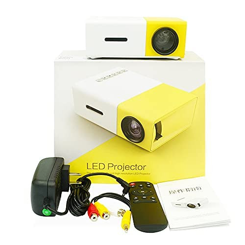 GENERIC HOME MINI LED PORTABLE SMART POCKET CINEMA VIDEO PROJECTOR YG300 - WHITE