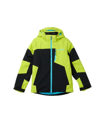 38SG073500 SPYDER BOYS' LEADER JACKET MEN SIZE 10 BLACK LIME New