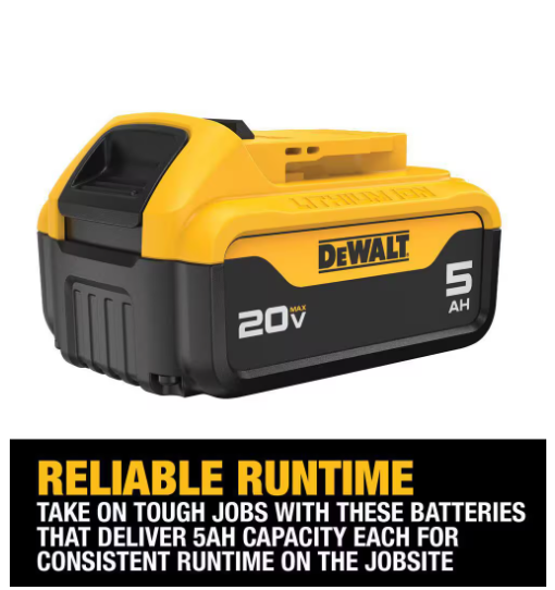 DEWALT 20V MAX LITHIUM-ION STARTER KIT - YELLOW/BLACK