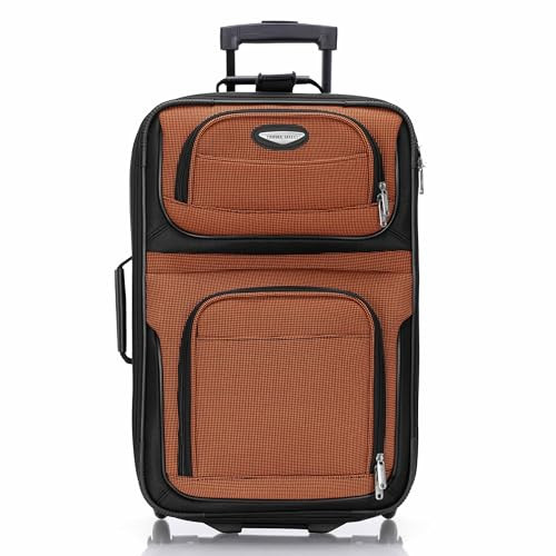 Travel Select Amsterdam 21-Inch Softside Expandable Luggage by Tas69500 Orange