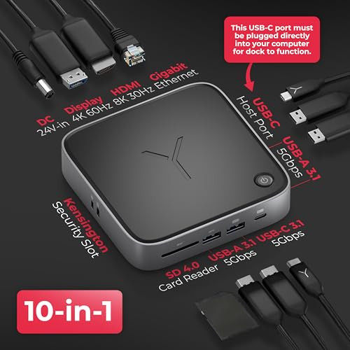 BRYDGE STONE CORE POWERED CHARGING DOCKING STATION CAPABLE OF 10 PORTS - BLACK New