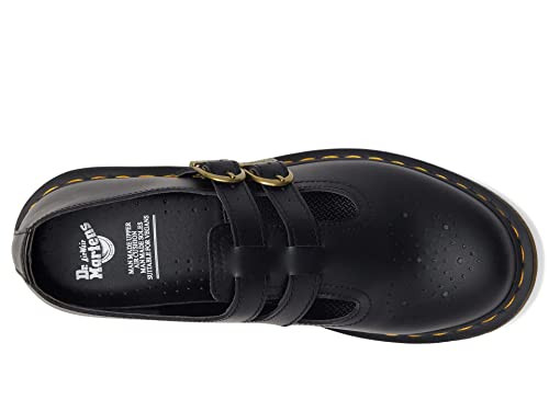 DR. MARTENS WOMEN'S VEGAN 8065 MARY JANE FLAT BLACK SIZE 9