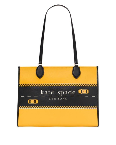 KATE SPADE NEW YORK MANHATTAN LARGE MARKET TOTE - YELLOW MULTI