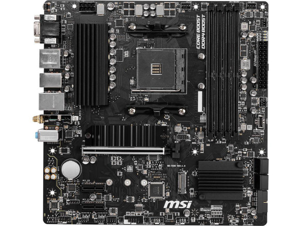 MSI B550M PRO-VDH Micro-ATX Motherboard - AMD AM4, Ryzen 5000/4000/3000 Ready,