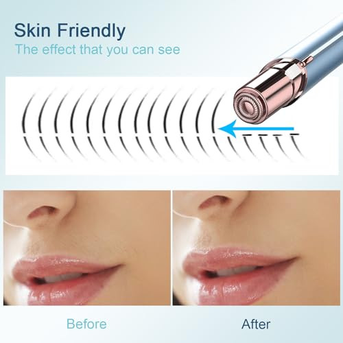 INNOBEAUT FACIAL HAIR REMOVAL FOR WOMEN, ELECTRIC PAINLESS (DEVICE ONLY) - BLUE