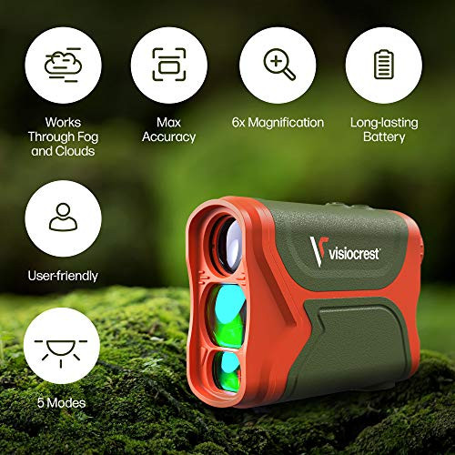 VISIOCREST A-3280-GO LASER RANGEFINDER FOR GOLF, ARCHERY, HUNTING - ORANGE
