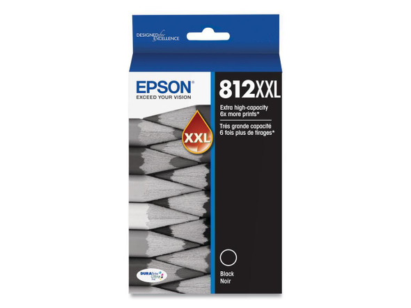 Epson 812XXL Black DuraBrite Ultra Extra High-Yield Ink T812XXL120S