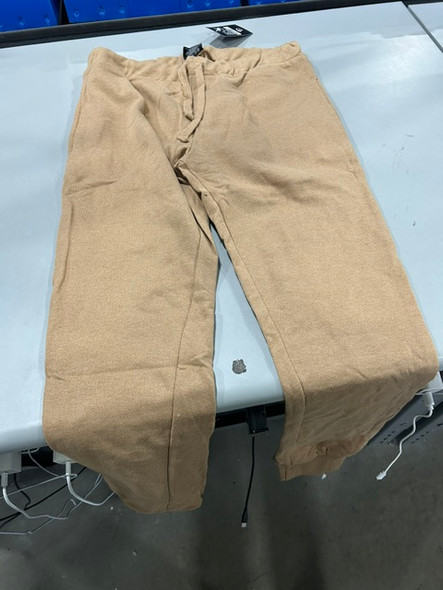 DAILY THREAD MEN FRENCH TERRY CASUAL JOGGER SWEATPANTS ELASTIC SIZE: M - KHAKI New