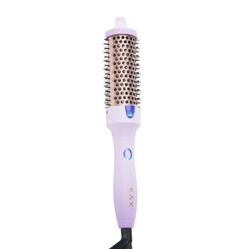 K&K 1.5 Inch Volumizing Brush Heated Curling Ceramic Tourmaline Ionic Curling