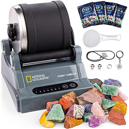 BLUE MARBLE NATIONAL GEOGRAPHIC ROCK TUMBLER KIT HOBBY - BLUE New