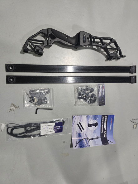 TOPARCHERY STRAIGHT BOW ARCHERY TAKEDOWN - DRAW WEIGHT 20-55LBS - BLACK