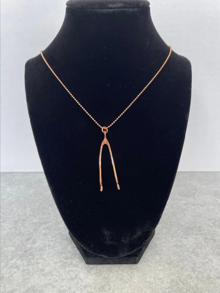 MARC JACOBS WISHBONE NECKLACE, 24 INCH - ROSE GOLD