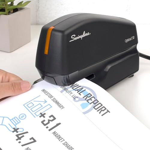 SWINGLINE ELECTRIC STAPLER 30 SHEET CAPACITY OPTIMA 30 S7042150 - BLACK