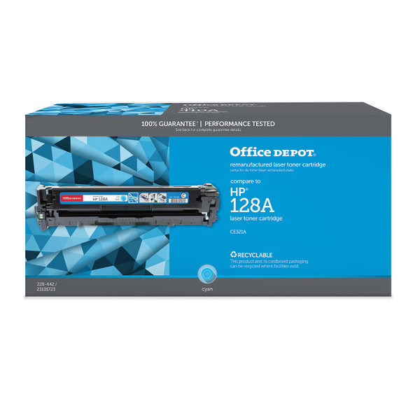 OFFICE DEPOT® REMANUFACTURED CYAN TONER CARTRIDGE REPLACEMENT - CYAN New