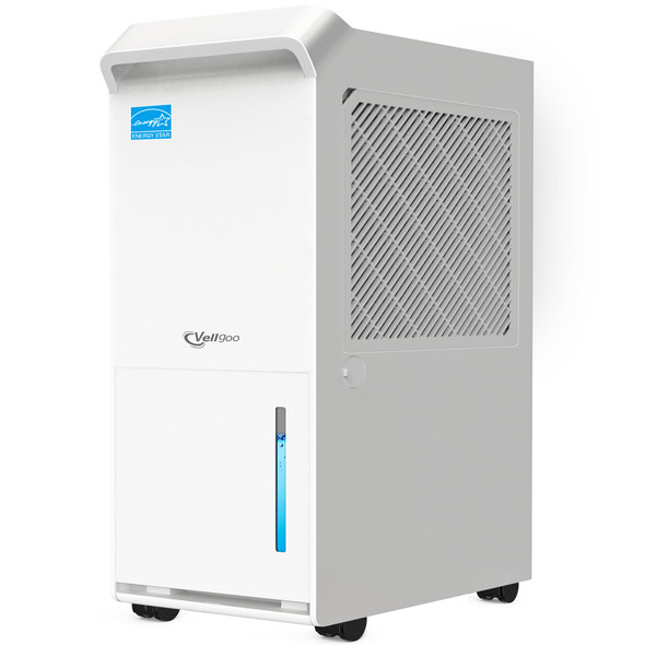 VELLGOO 100 PINTS ENERGY STAR DEHUMIDIFIER WITH DRAIN HOSE 5,000 SQ.FT - WHITE