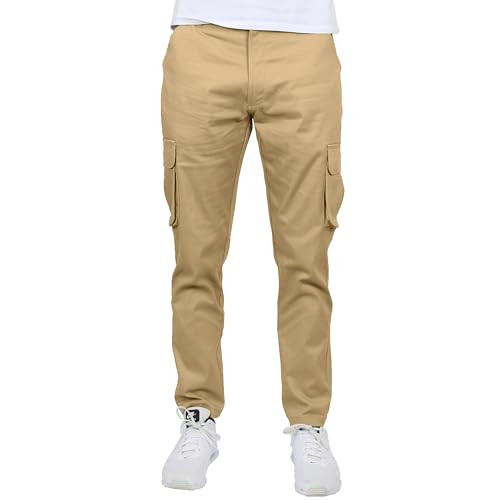 MCGP-3800KK Men's Flex-Stretch Cotton Cargo Pants, 31-Inch Inseam, Size 40 KHAKI