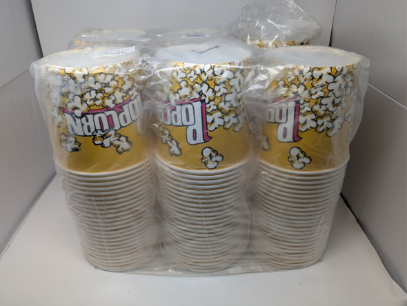 GENERIC 153 PACK LARGE POPCORN BUCKETS 85 OZ, 7 X 6.2 INCHES New