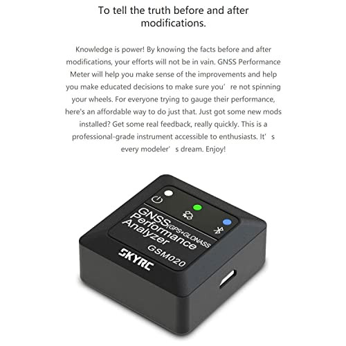 SKYRC GNSS PERFORMANCE ANALYZER RC GPS+GLONASS SPEEDOMETER, GSM020 SK-500023