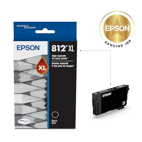 EPSON 812 DURABRITE ULTRA INK HIGH CAPACITY CARTRIDGE WA-7310 ,7820, 7840, C7000 New