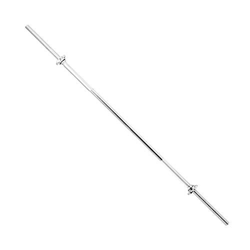 Sunny Health Fitness 60" Chrome Barbell Bar High-Density Foam Pad STBB-60