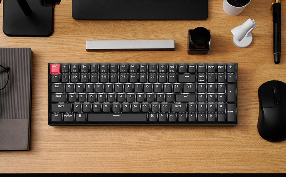 KEYCHRON K4 QMK WIRELESS CUSTOM MECHANICAL KEYBOARD 96% BLUETOOTH V3 RED SWITCH