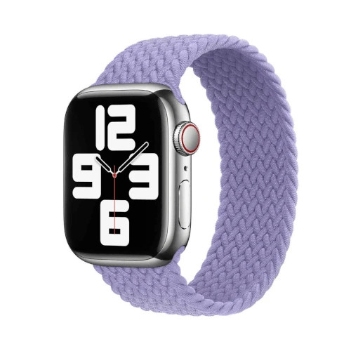 APPLE WATCH BRAIDED SOLO LOOP 45MM - SIZE 10 - ENGLISH LAVENDER New