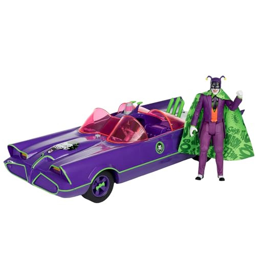 McFarlane Toys DC Retro Batmobile & The Joker (Batman 66') 2pk Gold Label