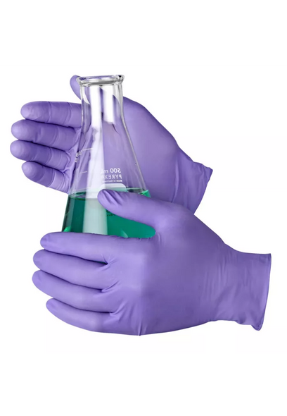GENERIC 90 COUNT NITRILE POWDER-FREE EXAM GLOVES, SINGLE USE, SIZE XL - PURPLE New