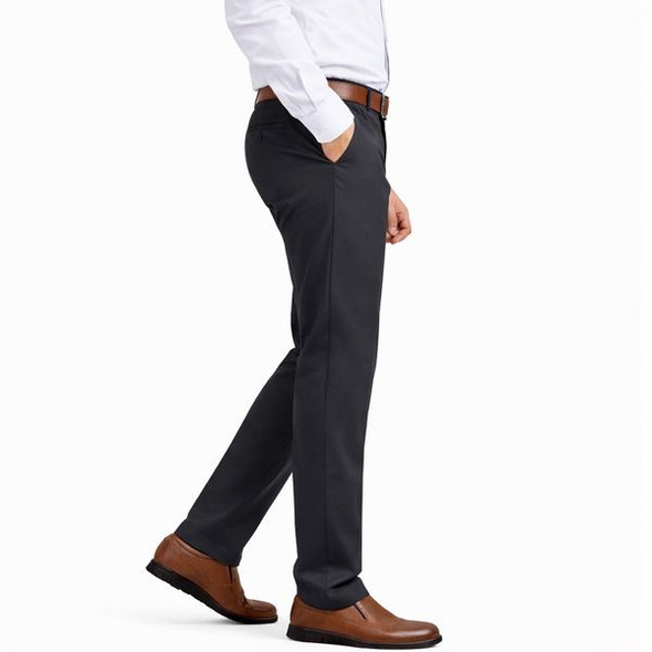 GALAXY BY HARVIC GALAXY DRESS MEN’S FLEX STRETCH SLIM FIT SIZE 40 - DARK GRAY New