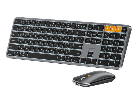 ProtoArc Backlit Bluetooth Keyboard and Mouse for Mac - Multi-Device Wireless