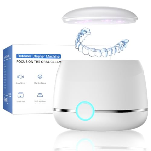 MIDOMI 45KHZ RETAINER DENTURE CLEANER MACHINE - WHITE