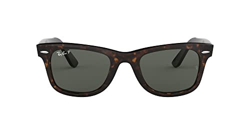 RAY-BAN RB2140 ORIGINAL WAYFARER GRADIENT SQUARE SUNGLASSES, TORTOISE GREEN