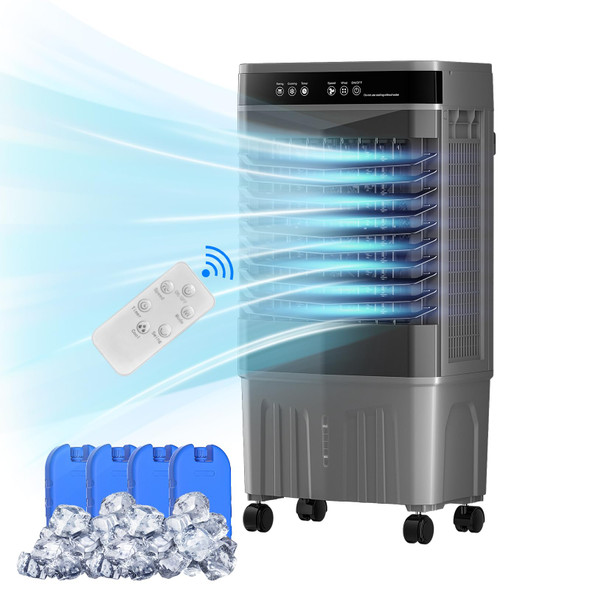 VCJ 5.3 Gal Swamp Cooler Air Conditioner 3-In-1 12H Timer Evaporative Air Cooler
